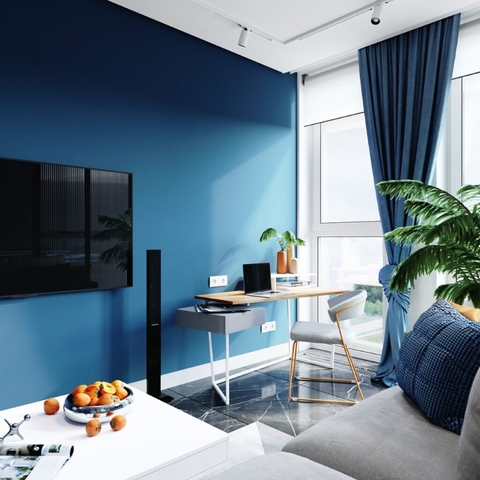 100+ Mẫu thiết kế căn hộ màu xanh dương hiện đại, mát mẻ