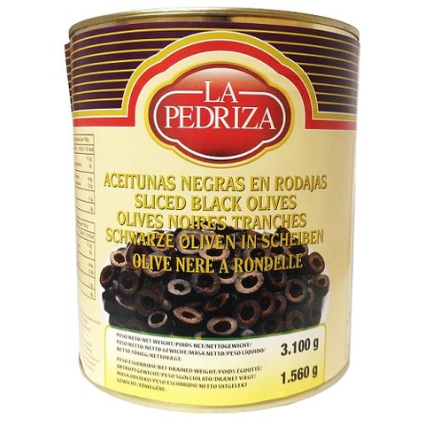 Sliced Black Olives 3kg