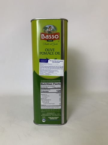 Dầu Oliu Pomace Basso 3 Lít