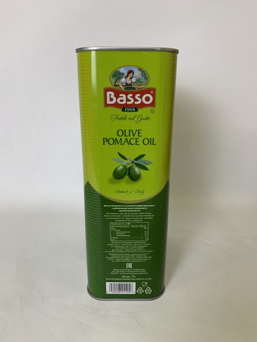 Dầu Oliu Pomace Basso 3 Lít