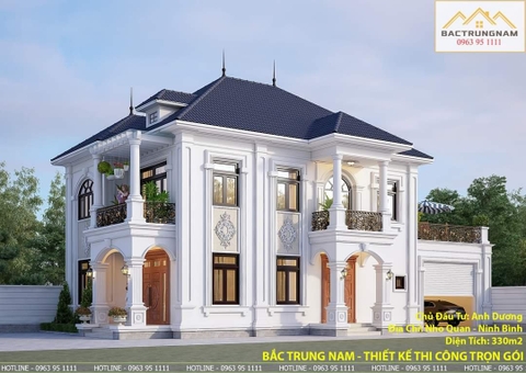 Biệt thự 2 tầng mái Nhật sang chảnh