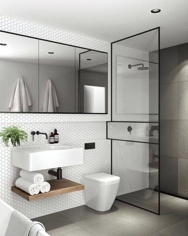 nhà vệ sinh đẹp, sạch sẽ, thoáng mát