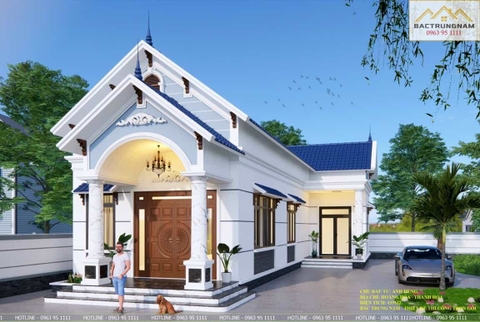 Nhà cấp 4 mái Thái chữ L