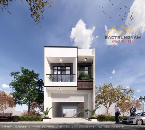 nhà phố đẹp 2 tầng