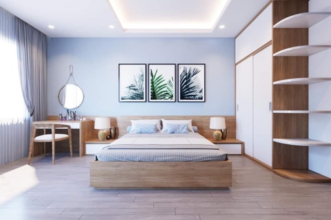 thiết kế nội thất phòng ngủ phong cách hiện đại, sang trọng, khoa học