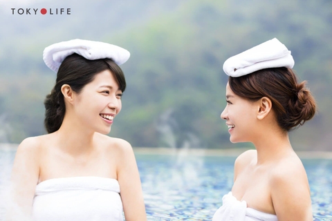 KHĂN QUẤN ĐẦU TẠI SUỐI NƯỚC NÓNG ONSEN