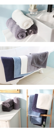 Bộ khăn cotton 100% chất lượng nhanh khô cao cấp cho phòng tắm siêu thấm nước