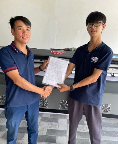 Quảng cáo Hoàng Đông- Máy in Taimes T5S