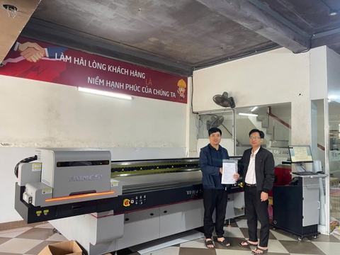 Máy in UV Taimes 2513 về với khách Hải Phòng