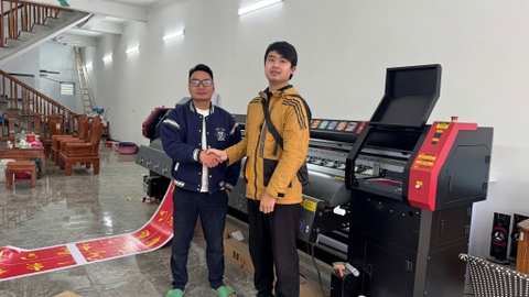 Combo 2 máy in bạt Taimes T5S cho khách hàng tại Hà Nội và Hà Nam
