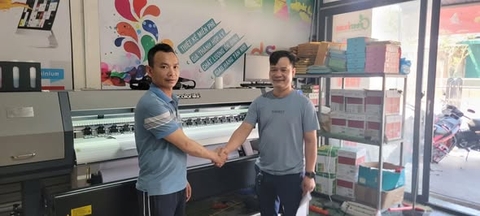 Khách hàng tại Nghệ An - Máy in Eyecolor JC1600D