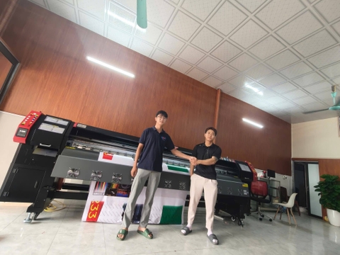 Máy in taimes T5S khổ 3m2 cho khách tại Hưng Yên