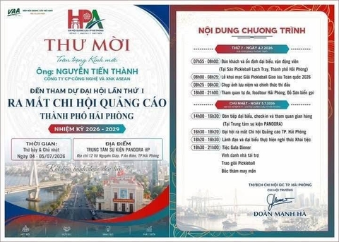 Đại Hội Thành Lập Chi Hội Quảng Cáo Hải Phòng Lần Thứ I Nhiệm Kỳ 2026 - 2029