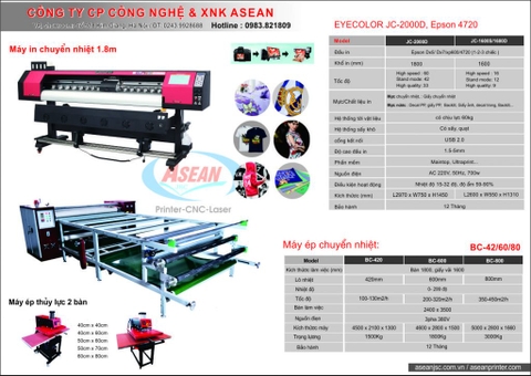 Máy in decal áo thun chất lượng, hiệu quả