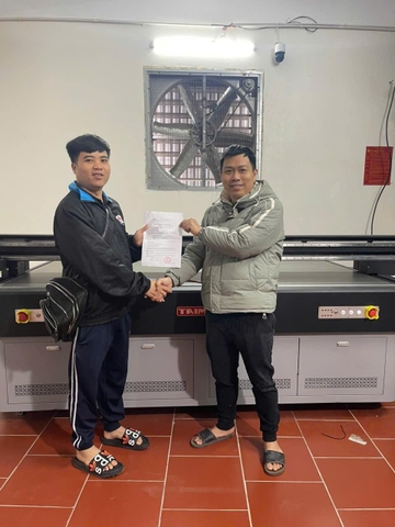 MÁY IN UV PHẲNG TAIMES 2513 KHÁCH HÀNG TẠI NINH BÌNH