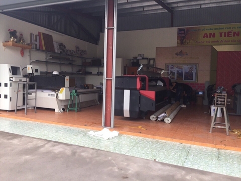 Công ty CP quảng cáo và TM An Tiến - Máy in bạt, máy cắt CNC