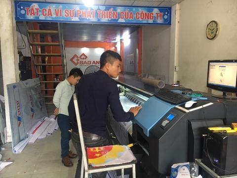 Quảng cáo Bảo An - Máy in bạt