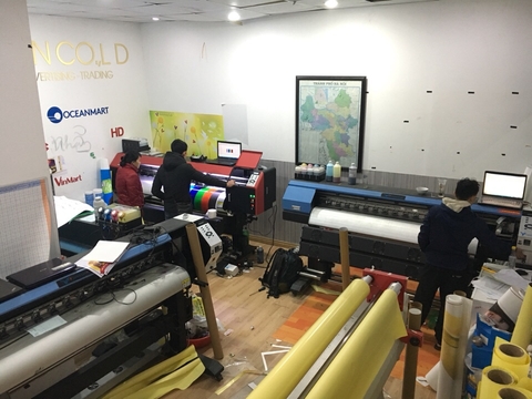 Quảng cáo Bảo An - Máy in hifi decal