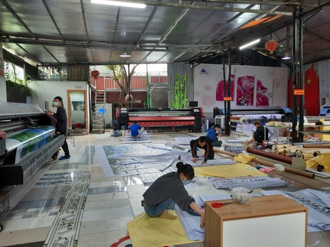 Công ty CP Quảng cáo và Nội thất Quảng Vinh - Máy in bạt Taimes T5S