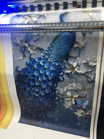 Máy in tranh uv 3D dán tường chất lượng cao, tốc độ siêu nhanh