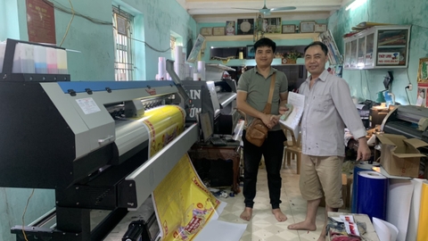 Lắp máy in Taimes 1m6 i3200 tại Nam Định