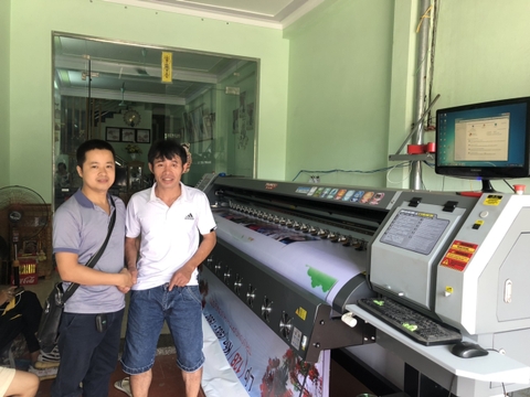 Doanh nghiệp tư nhanh in quảng cáo Phú Cường - Máy in bạt Taimes T5S
