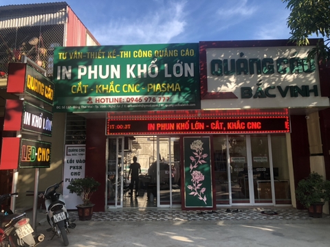 Quảng cáo Bắc Vinh -Máy in phun khổ lớn