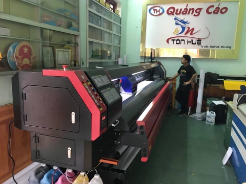 Quảng cáo Tôn Huệ - Máy in bạt Taimes T5