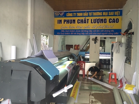 Công ty TNHH đầu tư thương mại Sao Việt - Máy in bạt, máy in decal