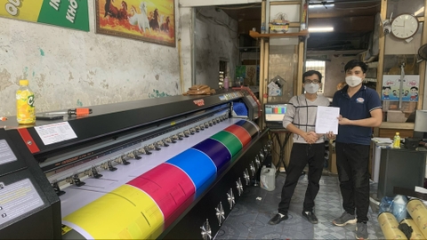 Công ty Minh Anh- Máy in bạt