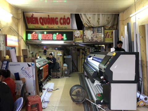 Quảng cáo Thao Nguyên -Máy in bạt khổ lớn 3m2