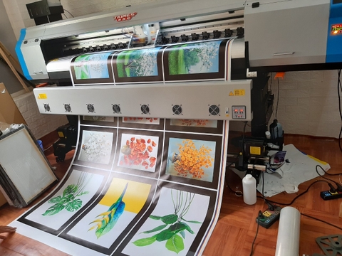 anh Trường tranh canvas - máy Taimes T1601