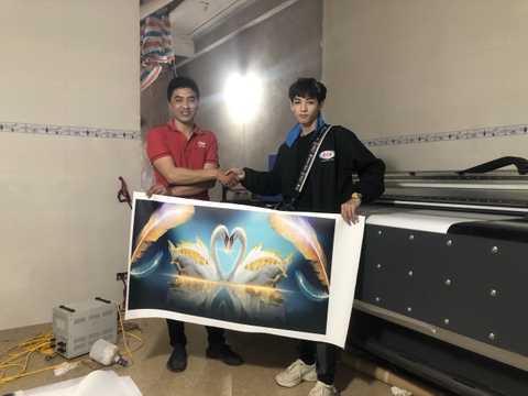 Nam Định Anh Hải- Máy in UV phẳng cuộn Keundo