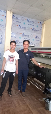 lắp bộ máy in chuyển nhiệt cho khách tại Điện Biên