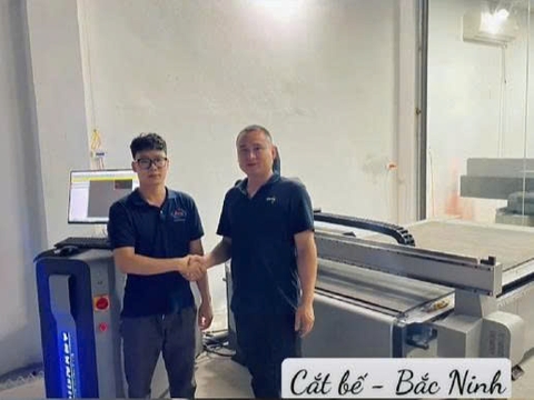 bàn giao máy cắt bế tại Bắc Ninh