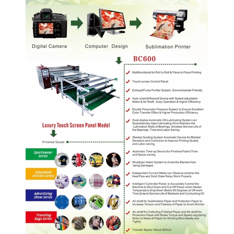 Máy ép nhiệt vải JC-26B/600