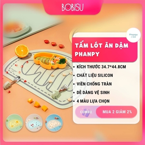 PHANPY | Tấm Lót Ăn Dặm Bằng Silicon