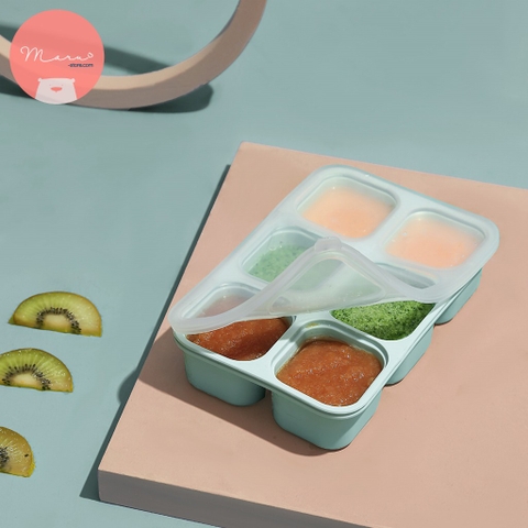 PHANPY | Khay Trữ Đông Đồ Ăn Dặm Bằng Silicon 6 Ô x 60ml [ Mua 1 tặng 1]