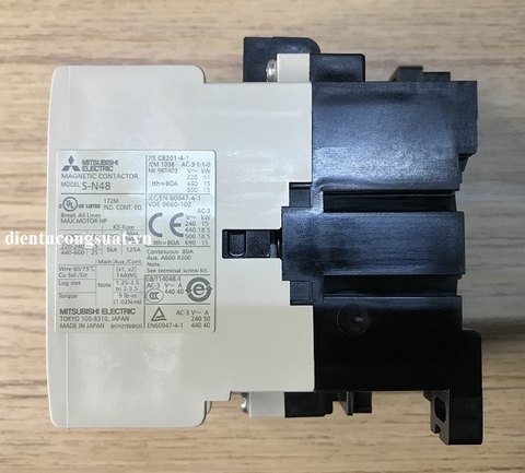 Khởi động từ 3 pha Mitsubishi S-N48 AC200V