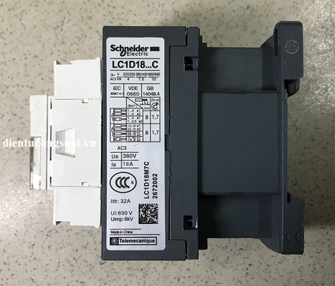 Khởi động từ 3 pha Schneider LC1D18M7
