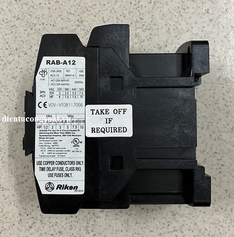 Khởi động từ Riken RAB-A12-01 AC110V