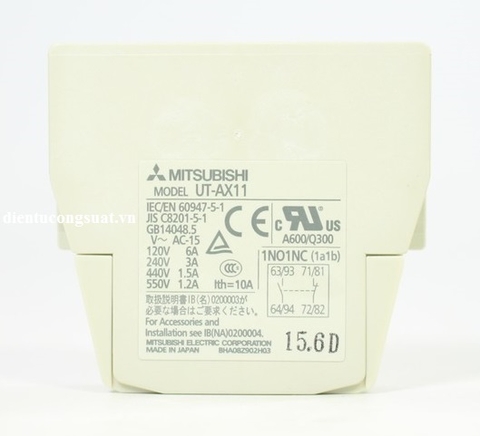 Tiếp điểm phụ Mitsubishi UT-AX11 1A1B