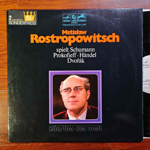 Mstislav Rostropovich plays Schumann, Prokofiev, Handel, Dvořák