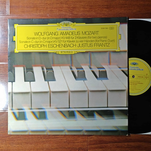 Wolfgang Amadeus Mozart, Christoph Eschenbach • Justus Frantz – Sonata in D major, K. 448 for Two Pianos / Sonata in C major, K. 521 for Piano Four Hands