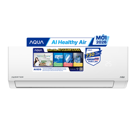 Máy lạnh AQUA Inverter A.I Clean Cool AQA-RV30TA (3.0 HP)