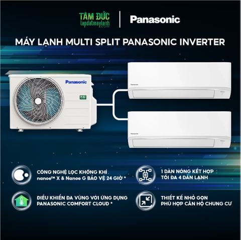 Hệ thống máy lạnh Multi Inverter Panasonic  R32 - 2.0HP