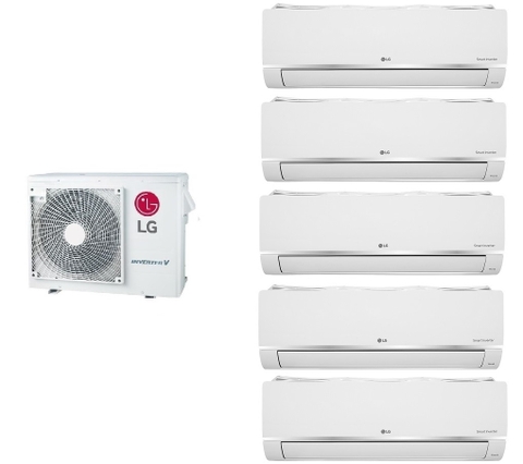 Hệ thống máy lạnh Multi Split LG 5.0HP + 05 dàn lạnh treo tường 1.0HP