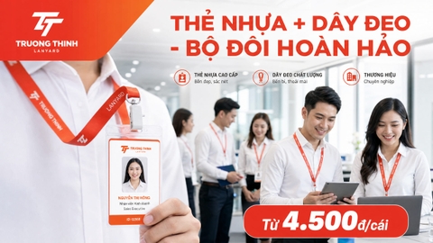 Thẻ Nhựa Kết Hợp Dây Đeo - Bộ đôi hoàn hảo
