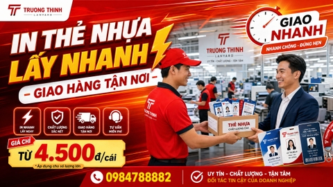 Dịch Vụ In Thẻ Nhựa Lấy Nhanh – Cam Kết Đúng Tiến Độ