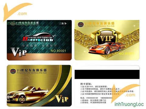 Mẫu thẻ thành viên câu lạc bộ đam mê siêu xe cao cấp
